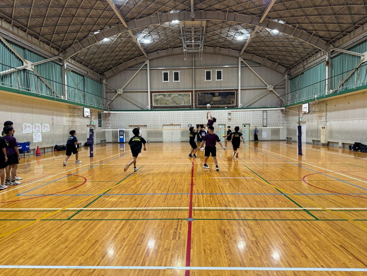 バレーボールクラブGLOIRE滋賀の練習をお手伝いしてきまし